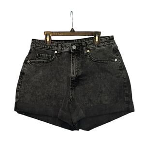 Wild Fable black washed cuffed high waisted jeans shorts size 6